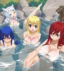 2019 4girls age difference animal ears artist name bangs barefoot  barely visible genitalia barely visible pussy bath bathing big breasts  blonde hair blue hair blush blushing breasts brown eyes