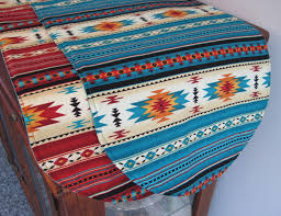 36 Southwestern Table Runner Reversible Orange Red And Etsy Southwestern Table Runners Table Runners Custom Runners