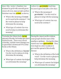 Simply Centers Common Core Context Clues Literacy Center Context Clues Teaching Literacy Reading Classroom