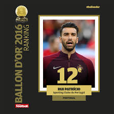 Find the perfect rui patricio stock photos and editorial news pictures from getty images. France Football On Twitter Final Ranking Of Ballon D Or France Football 2016 12th Rui Patricio Ballondor