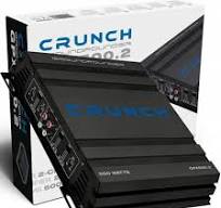 Mocny wzmacniacz Crunch GPX500.2 250W rms w mostku 2 kanały 2 x 125 Wat RMS