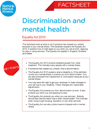 Discrimination And Mental Health Pdf Free Download