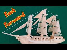 Hobbycraft 3d wooden puzzle bus. Video How To Assembly The Woodcraft Construction Kit European Sailing Boat