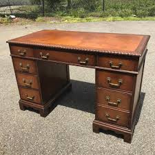 How To Save The Leather Top On A Vintage Desk Vintage Desk Leather Top Desk Desk Furniture