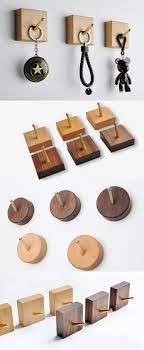 Wood Wooden Wall Mount Hooks Decorative Wall Hooks Beach Bathroom Towel Hooks Beach House Wall Hook Decorative Wall Hooks Black Walnut Wood Wall Mounted Hooks