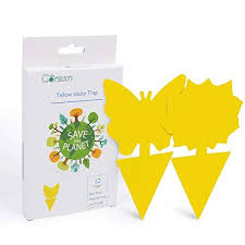 Amazon Com Garsum Sticky Trap Fruit Fly And Gnat Trap Yellow Sticky Bug Traps For Indoor Outdoor Use Insect Fruit Fly Trap Gnat Traps Best Fruit Fly Trap