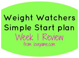 weight watchers simple start
