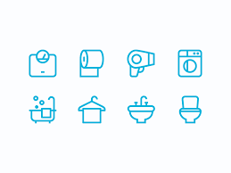 Bathroom Icons Toilet Icon Icon Design Icon Bathroom