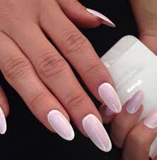 White Outline Border On Pink Nails Perfect For Your Wedding Day French Acrylic Nail Designs French Acrylic Nails Nails