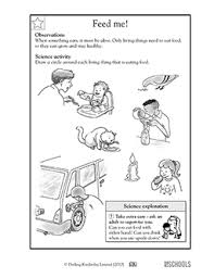 Printable worksheets illustrating body click on the thumbnails to get a larger, printable version. Feed Me 1st Grade 2nd Grade Kindergarten Science Worksheet Greatschools
