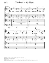 The Lord Is My Light Hymnary Org Lord Light Text