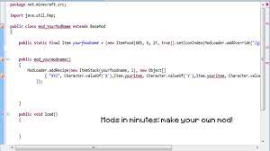 Kids learn to code mods directly into minecraft. How To Make A Minecraft Food With Download Code