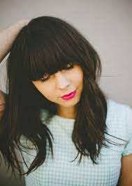 20 Medium Length Hairstyles With Bangs 2018 Pics Bucket Penteados Bonitos Penteados Longos Ideias De Cabelo