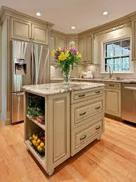 Small Kitchen Island Design Ideas Pictures Remodel And Decor Antique White Kitchen Kitchen Design Small Antique White Kitchen Cabinets