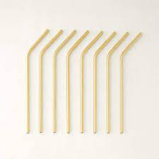 Recommended product from this supplier. Gold Stainless Steel Straw Set Of 8 Reviews Cb2