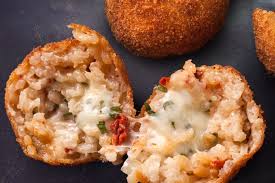 Tomato Basil Arancini Recipe Recipe Arancini Recipe Famous Italian Dishes Arancini
