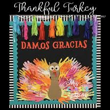 Is day after thanksgiving a public holiday? Thanksgiving In Spanish Class Thankful Turkey Mis Clases Locas