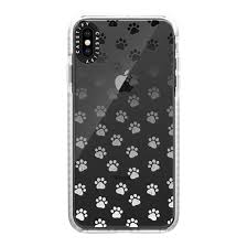 Black And White Phone Case Prints Iphone Xs Max Case Black And White Ombre Paw Prints By Kat Uno Iphone Apple Products Case