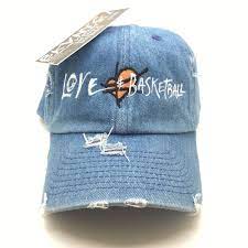 Image Of Denim Distressed Love Basketball Movie Dad Cap Hat Cute Hats Mens Fashion Swag Men S Hats
