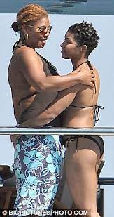 Maybe you would like to learn more about one of these? Queen Latifah Shares A Cuddle With Her Fitness Trainer Janette Jenkins Daily Mail Online