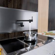 Whether you're looking to buy pot fillers online or get inspiration for your home, you'll find just what you're looking for. Wall Mount Pot Filler Faucet Above Stove Fixture Tap With Two Handles Rose Gold Rotation Swing In Brass Kitchen Faucets Kitchen Sink Faucets Emosens Fr
