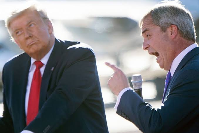 Nigel Farage branded 'MP for Washington' after a quarter of speeches parrot  Trump - AOL