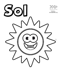 Dibujo De Sol Para Colorear