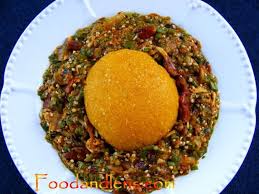 Garri and ogbono soup combothe joyful cook. Eba And Okra Soup Abeg Time To Go Home Food Nigerian Recipes African Food