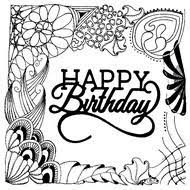 Pages are perforated and printed on one side only for easy removal and display. Anti Stress Coloring Pages Happy Birthday