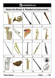 Name These Brass And Woodwind Musical Instruments Musicals Logo Quiz Woodwind