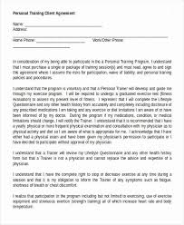 Personal Trainer Waiver Form Template Inspirational Free 9 Sample Personal Ag Contract Template Customer Satisfaction Survey Template Reference Letter Template