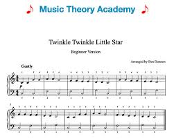 Learn how to play 'twinkle twinkle' in this piano lesson! Twinkle Twinkle Little Star Music Theory Academy Easy Piano Music