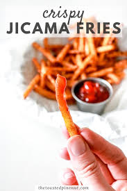 Bake these french fries with your favorite spice or seasoning blend. Jicama Fries Air Fryer Or Oven The Toasted Pine Nut