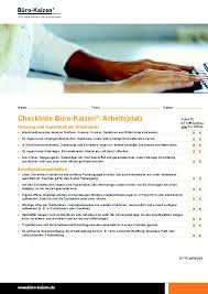 Der untermieter hat die notwendigen schönheitsreparaturen entsprechend den regelungen des hauptmietvertrags ordnungsgemäß zu erledigen. Buroorganisation Checklisten Anleitungen Buro Kaizen