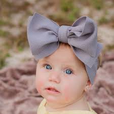 Big Bow Baby Nylon Headband-baby Headband Gift-baby Girl Big Bow Headband