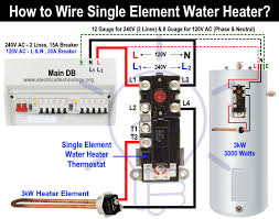Check spelling or type a new query. How To Wire Single Element Water Heater And Thermostat