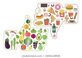 Healthy And Unhealthy Foods Images Stock Photos Vectors