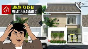 Allternatif pilihan desain denah kamar 2 yang cukup menarik yang tidak boleh dilewatkan desain rumah 2 kamar sederhana 14. Simak Desain Rumah 2 Lantai 5 Kamar Tidur Di Lahan 7x12 M Youtube