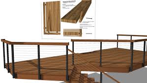 For sale cable deck railing posts. Deck Cable Railing 3d Warehouse