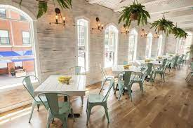 Walk Through Wicker Park S New Polynesian Rooftop Bar Restaurant Opening Today Cafe Interior Design Restaurant Table Design Restaurant Interior Design