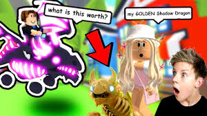 How to get a free shadow dragon in adopt me free candy. A Golden Shadow Dragon Asking Scammers The Value Of Legendary Pets In Roblox Adopt Me Prezley Youtube