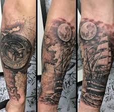 Pin De Anne En Tattoo Tatuaje De Nave Diseno De Tatuaje De Compas Brazos Tatuados