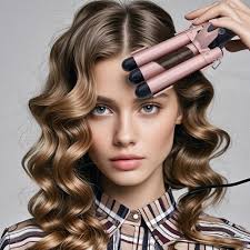 Mistcado 3 Barrels Wave Iron, 25 mm Ceramic Tourmaline Hair Curling Iron  Waver Wall with LCD Temperature Display, Quick Heating, Foldable Crimpers  for Travel : Amazon.de: Beauty