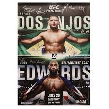 The autographed ufc posters are not damaged. Ufc Fight Night San Antonio Autographed Poster Ufc Store