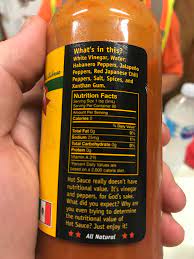 Unopened hot sauce can keep in a cool, dry place for an impressive five years. My Hot Sauce Takes At Shot At Nutritional Labels Mildlyinteresting