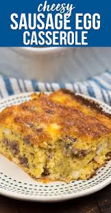 You can even make it the night before, keep in the fridge and bake the next morning—so convenient! Cheesy Egg Breakfast Sausage Casserole Crazy For Crust