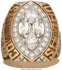 1993 Dallas Cowboys Super Bowl Xxviii Championship Ring Presented Lot 80091 Heritage Auctions