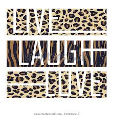 Slogan Graphic Animal Skin Graphic Print Poster Animal Skin Graphic