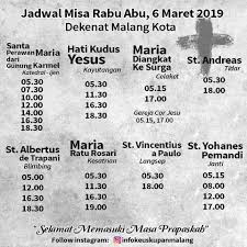 We did not find results for: Info Keuskupan Malang Jadwal Misa Rabu Abu Di Dekenat Malang Kota Keuskupanmalang Dioceseofmalang Facebook