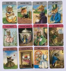 Vintage 1950s Card Game Woodland Happy Families Card Game Etsy In 2020 Family Card Games Happy Families Card Game Cards